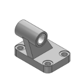 Clevis feet, trunnion supports