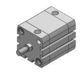 Compact, short stroke and flat cylinder