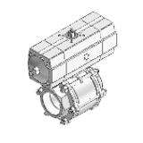 Ball valve actuator units